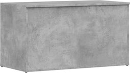 vidaXL - Opbergkist - 84x42x46 - cm - bewerkt - hout - betongrijs