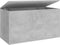 vidaXL - Opbergkist - 84x42x46 - cm - bewerkt - hout - betongrijs