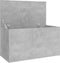 vidaXL - Opbergkist - 84x42x46 - cm - bewerkt - hout - betongrijs