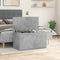 vidaXL - Opbergkist - 84x42x46 - cm - bewerkt - hout - betongrijs