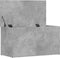 vidaXL - Opbergkist - 84x42x46 - cm - bewerkt - hout - betongrijs