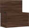 vidaXL - Opbergkist - 84x42x46 - cm - bewerkt - hout - bruin - eikenkleur