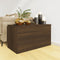 vidaXL - Opbergkist - 84x42x46 - cm - bewerkt - hout - bruin - eikenkleur