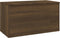 vidaXL - Opbergkist - 84x42x46 - cm - bewerkt - hout - bruin - eikenkleur