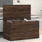 vidaXL - Opbergkist - 84x42x46 - cm - bewerkt - hout - bruin - eikenkleur