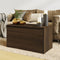 vidaXL - Opbergkist - 84x42x46 - cm - bewerkt - hout - bruin - eikenkleur