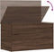 vidaXL - Opbergkist - 84x42x46 - cm - bewerkt - hout - bruin - eikenkleur