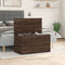 vidaXL - Opbergkist - 84x42x46 - cm - bewerkt - hout - bruin - eikenkleur