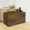 vidaXL - Opbergkist - 84x42x46 - cm - bewerkt - hout - gerookt - eikenkleurig
