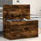 vidaXL - Opbergkist - 84x42x46 - cm - bewerkt - hout - gerookt - eikenkleurig