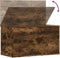 vidaXL - Opbergkist - 84x42x46 - cm - bewerkt - hout - gerookt - eikenkleurig