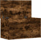 vidaXL - Opbergkist - 84x42x46 - cm - bewerkt - hout - gerookt - eikenkleurig