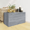 vidaXL - Opbergkist - 84x42x46 - cm - bewerkt - hout - grijs - sonoma - eikenkleurig