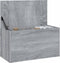 vidaXL - Opbergkist - 84x42x46 - cm - bewerkt - hout - grijs - sonoma - eikenkleurig