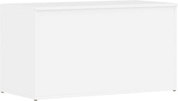 vidaXL - Opbergkist - 84x42x46 - cm - bewerkt - hout - hoogglans - wit