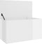 vidaXL - Opbergkist - 84x42x46 - cm - bewerkt - hout - hoogglans - wit