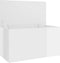 vidaXL - Opbergkist - 84x42x46 - cm - bewerkt - hout - hoogglans - wit