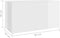 vidaXL - Opbergkist - 84x42x46 - cm - bewerkt - hout - hoogglans - wit