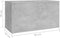 vidaXL - Opbergkist - 84x42x46 - cm - bewerkt - hout - hoogglans - wit