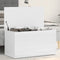 vidaXL - Opbergkist - 84x42x46 - cm - bewerkt - hout - hoogglans - wit