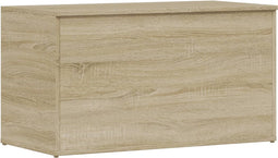 vidaXL - Opbergkist - 84x42x46 - cm - bewerkt - hout - sonoma - eikenkleurig