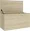 vidaXL - Opbergkist - 84x42x46 - cm - bewerkt - hout - sonoma - eikenkleurig