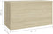 vidaXL - Opbergkist - 84x42x46 - cm - bewerkt - hout - sonoma - eikenkleurig
