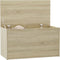 vidaXL - Opbergkist - 84x42x46 - cm - bewerkt - hout - sonoma - eikenkleurig