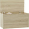 vidaXL - Opbergkist - 84x42x46 - cm - bewerkt - hout - sonoma - eikenkleurig