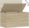 vidaXL - Opbergkist - 84x42x46 - cm - bewerkt - hout - sonoma - eikenkleurig
