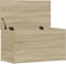 vidaXL - Opbergkist - 84x42x46 - cm - bewerkt - hout - sonoma - eikenkleurig