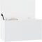 vidaXL - Opbergkist - 84x42x46 - cm - bewerkt - hout - wit