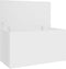 vidaXL - Opbergkist - 84x42x46 - cm - bewerkt - hout - wit