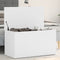vidaXL - Opbergkist - 84x42x46 - cm - bewerkt - hout - wit