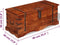 vidaXL - Opbergkist - massief - hout