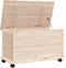 vidaXL - Opbergkist - met - wielen - ALTA - 73x39,5x44 - cm - massief - grenenhout