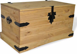 vidaXL - Opbergkist - Mexicaans - grenenhout - Corona-stijl - 91x49,5x47 - cm
