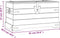 vidaXL - Opbergkist - Mexicaans - grenenhout - Corona-stijl - 91x49,5x47 - cm