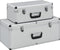 vidaXL - Opbergkoffers - 2 - st - aluminium - zilverkleurig