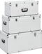 vidaXL - Opbergkoffers - 3 - st - aluminium - zilverkleurig
