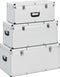 vidaXL - Opbergkoffers - 3 - st - aluminium - zwart