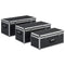 vidaXL - Opbergkoffers - 3 - st - aluminium - zwart