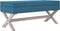 vidaXL - Opbergkruk - 110x45x49 - cm - fluweel - blauw