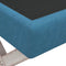 vidaXL - Opbergkruk - 110x45x49 - cm - fluweel - blauw