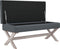 vidaXL - Opbergkruk - 110x45x49 - cm - fluweel - donkergrijs