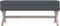 vidaXL - Opbergkruk - 110x45x49 - cm - fluweel - donkergrijs