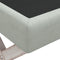 vidaXL - Opbergkruk - 110x45x49 - cm - fluweel - lichtgrijs