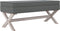 vidaXL - Opbergkruk - 110x45x49 - cm - stof - donkergrijs