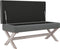 vidaXL - Opbergkruk - 110x45x49 - cm - stof - donkergrijs