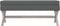 vidaXL - Opbergkruk - 110x45x49 - cm - stof - donkergrijs